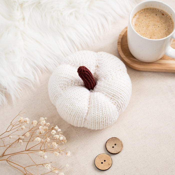 Mini Pumpkin Knitting Kit - Wool Couture