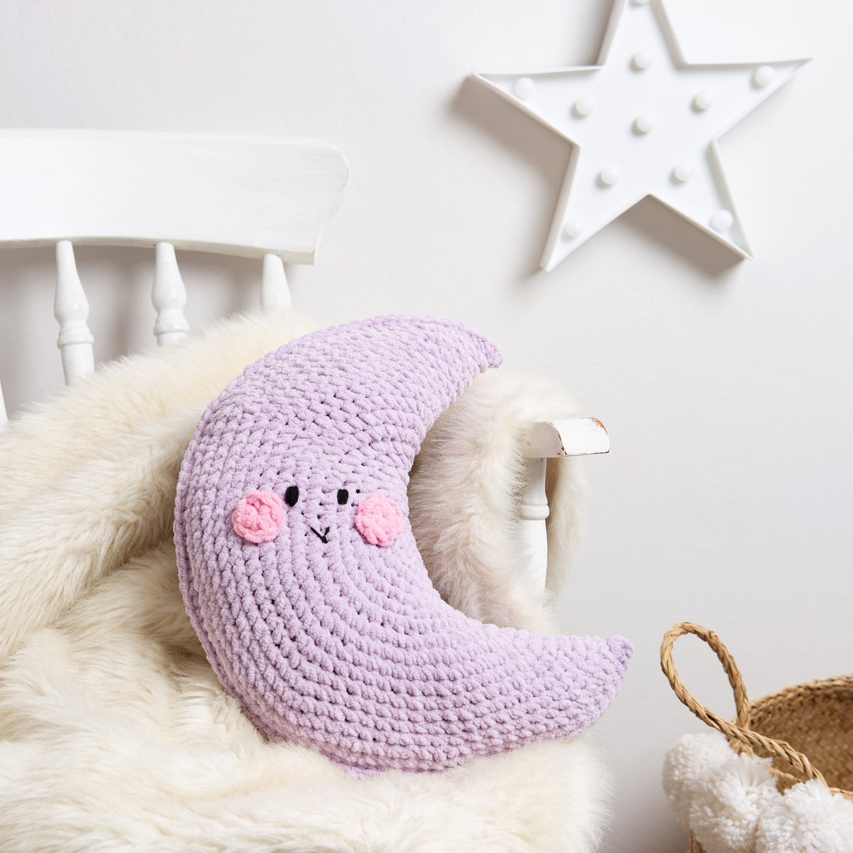 Moon Cushion Crochet Kit Wool Couture