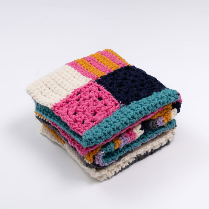 Patchwork Blanket Beginners Crochet Kit - Wool Couture