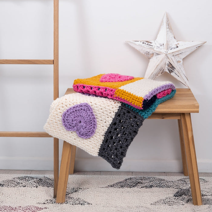 Patchwork Blanket Beginners Crochet Kit - Wool Couture