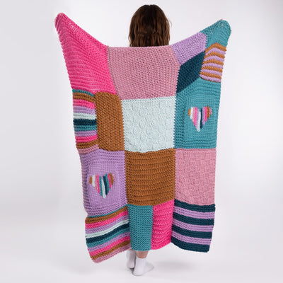 Patchwork Blanket Beginners Knitting Kit - Wool Couture