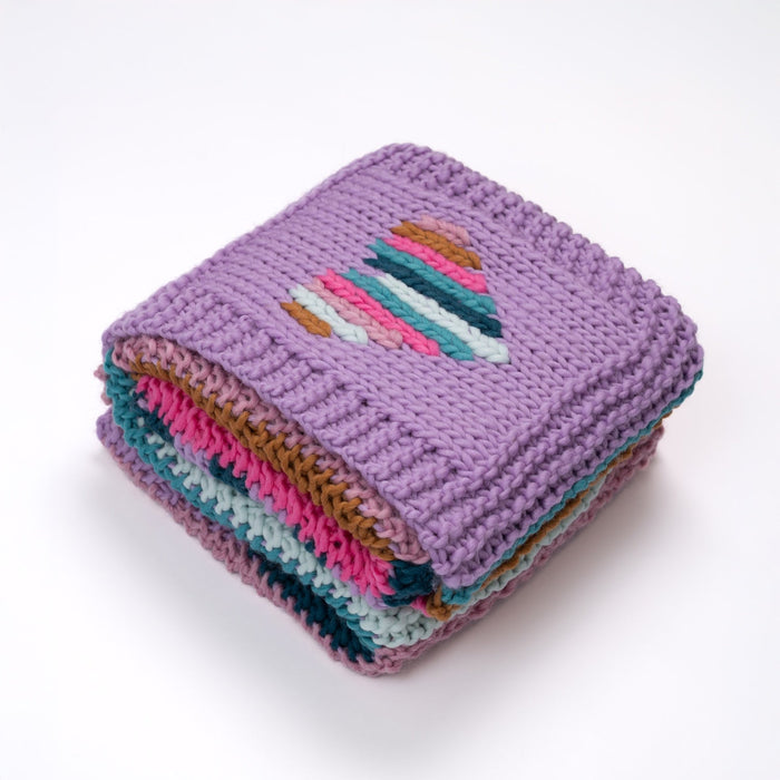 Patchwork Blanket Beginners Knitting Kit - Wool Couture