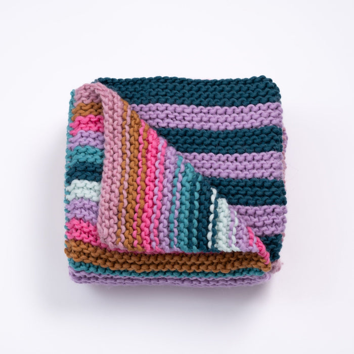 Patchwork Blanket Beginners Knitting Kit - Wool Couture