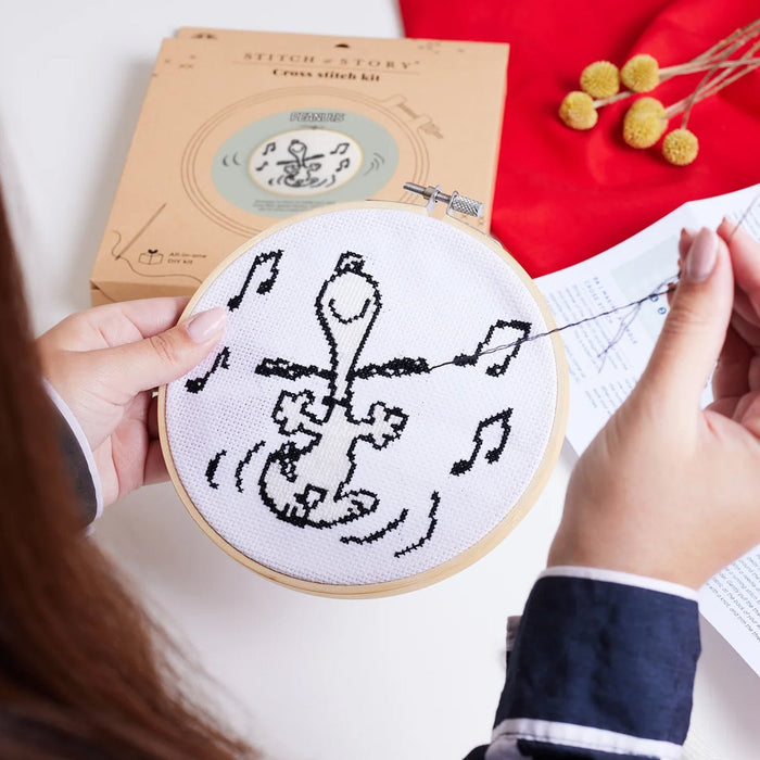 Peanuts: Dance Cross Stitch Kit - Wool Couture