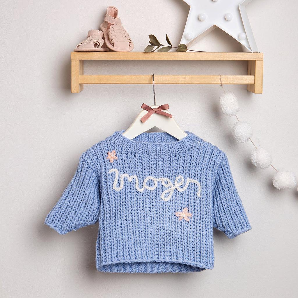 Personalised Baby Jumper Knitting Kit Wool Couture