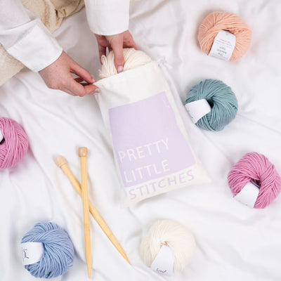 Pretty Little Stitches | Knitting & Crochet Project Bag - Wool Couture