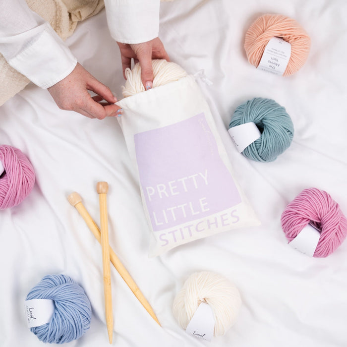 Pretty Little Stitches | Knitting & Crochet Project Bag - Wool Couture