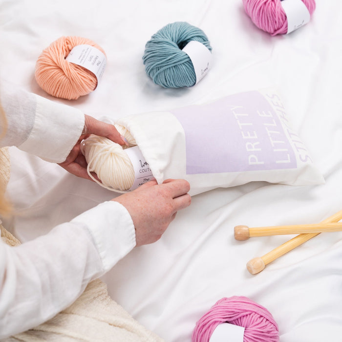 Pretty Little Stitches | Knitting & Crochet Project Bag - Wool Couture