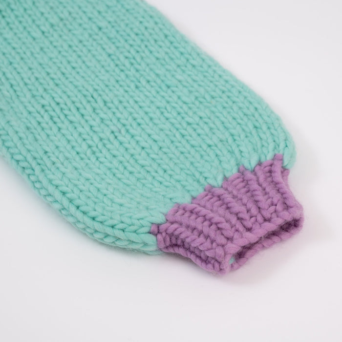 Rainbow Chunky Cardigan Easy Knitting Kit - Wool Couture