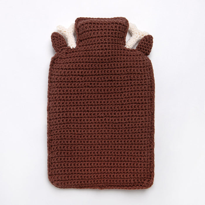 Reindeer Hot Water Bottle Cover Crochet Kit - Wool Couture