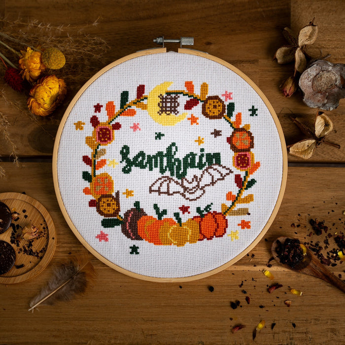 Samhain Cross Stitch Kit - Wool Couture