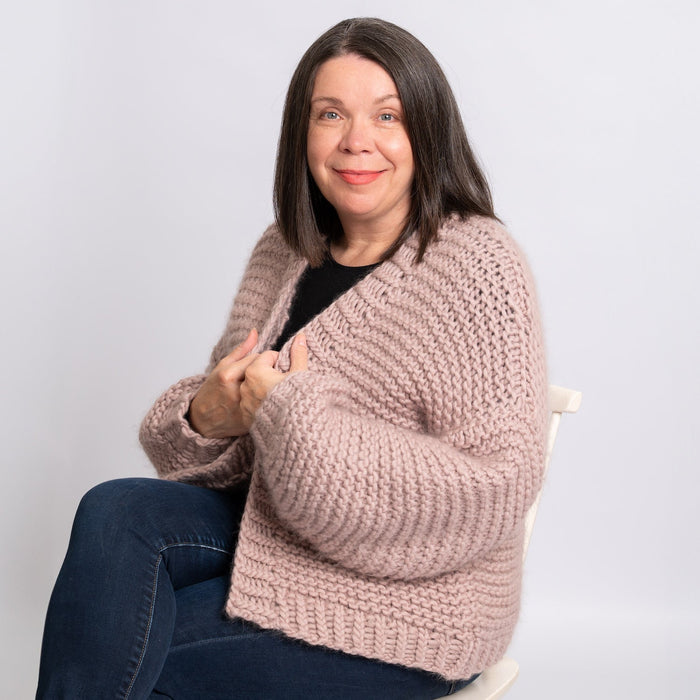 Saunton Cardigan Knitting Kit - Wool Couture