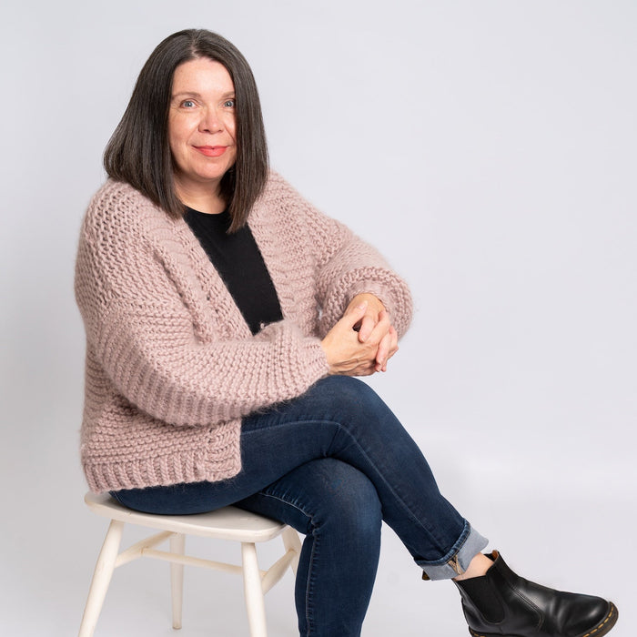 Saunton Cardigan Knitting Kit - Wool Couture