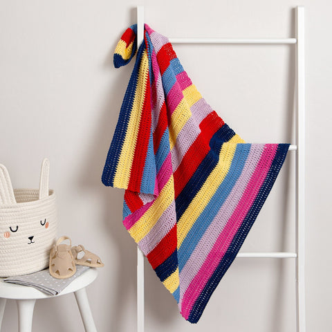 Shhh Baby Blanket Bright Crochet Kit - Wool Couture