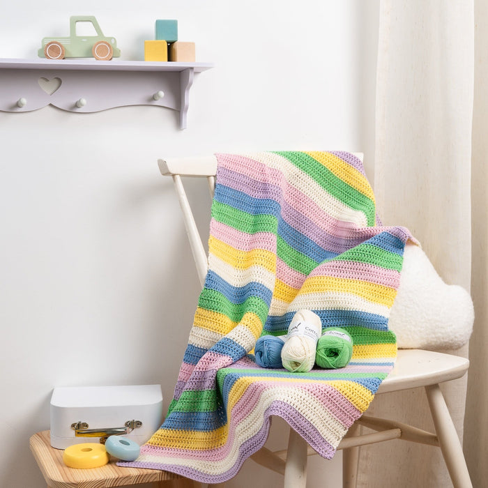 Shhh Baby Blanket Crochet Kit | FREE Beginner Workshop Included - Wool Couture