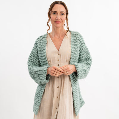 Simple Cardigan Knitting Kit - Wool Couture