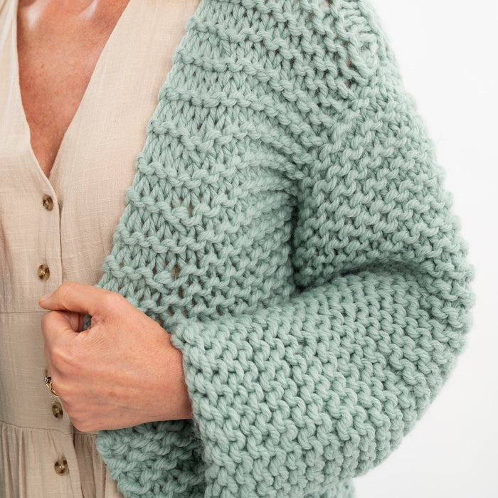 Simple Cardigan Knitting Kit - Wool Couture