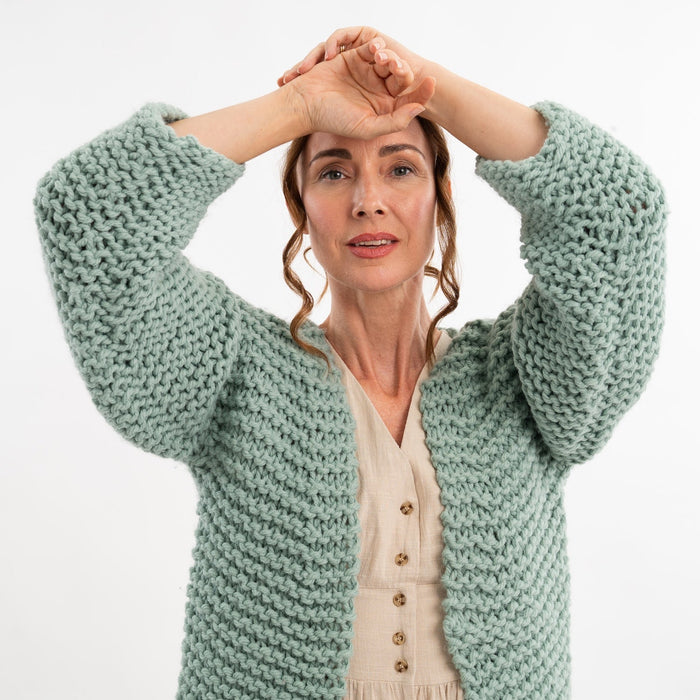 Simple Cardigan Knitting Kit - Wool Couture