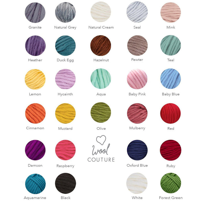 Slouchy Bobble Hat Knitting Kit - Wool Couture