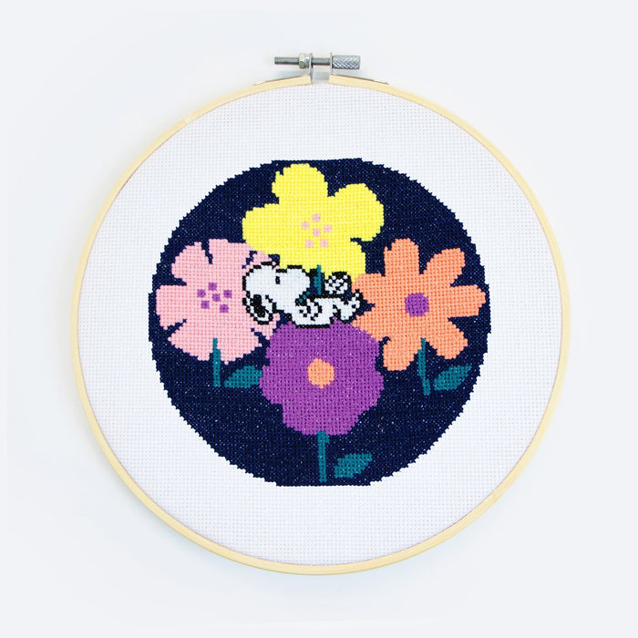 Snoopy Dreaming Cross Stitch Kit - Wool Couture
