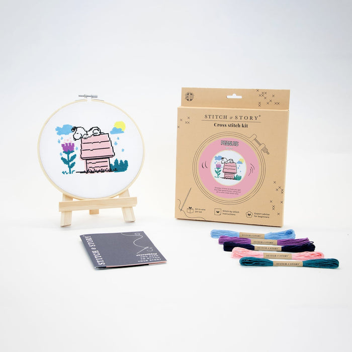 Snoopy Observing Cross Stitch Kit - Wool Couture