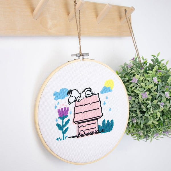 Snoopy Observing Cross Stitch Kit - Wool Couture