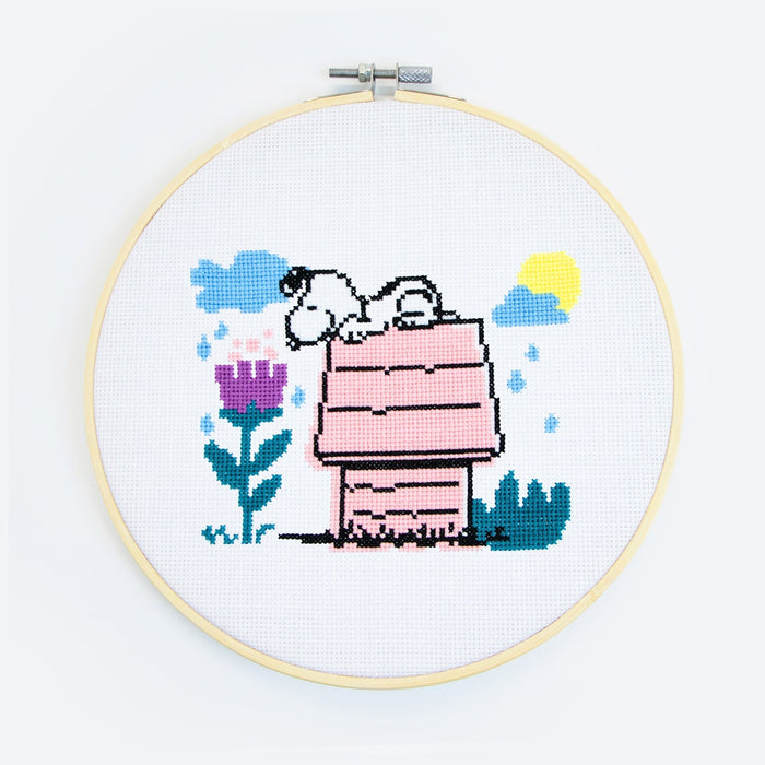 Snoopy Observing Cross Stitch Kit - Wool Couture