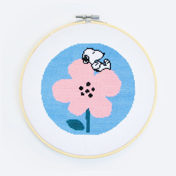 Snoopy Resting Cross Stitch Kit - Wool Couture