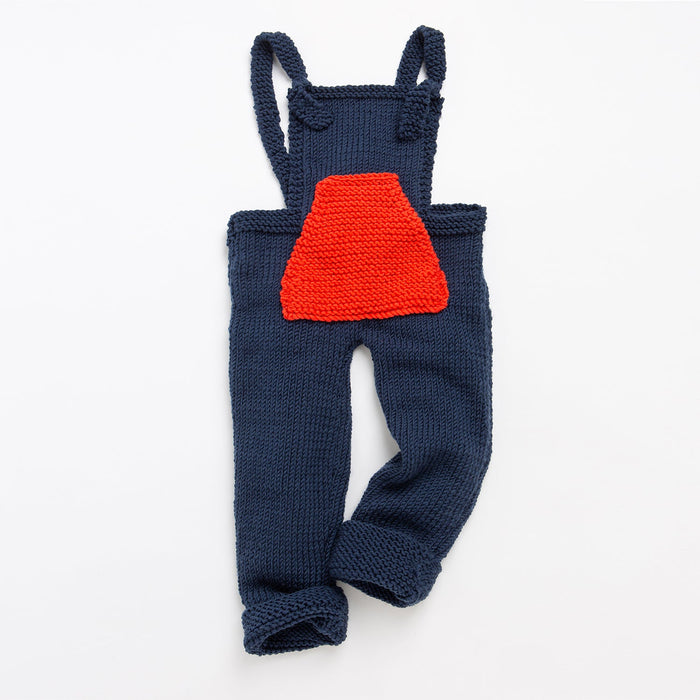 Soft Play Dungarees Knitting Kit - Wool Couture