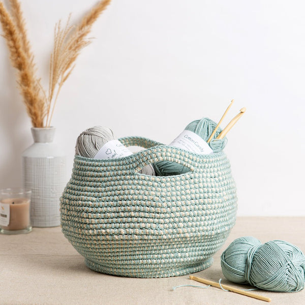 Storage Basket Crochet Kit - Wool Couture