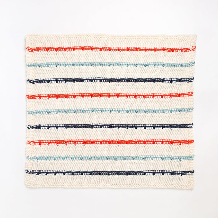 Striped Bobble Blanket Knitting Kit - Wool Couture
