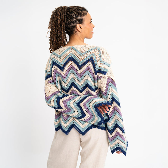 Striped Chevron Jumper Crochet Kit - Wool Couture