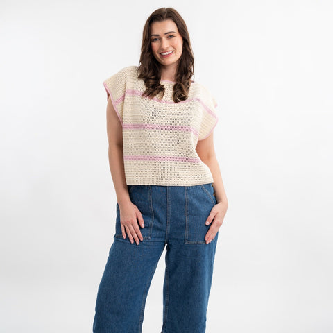 Striped Summer Top Crochet Kit - Wool Couture