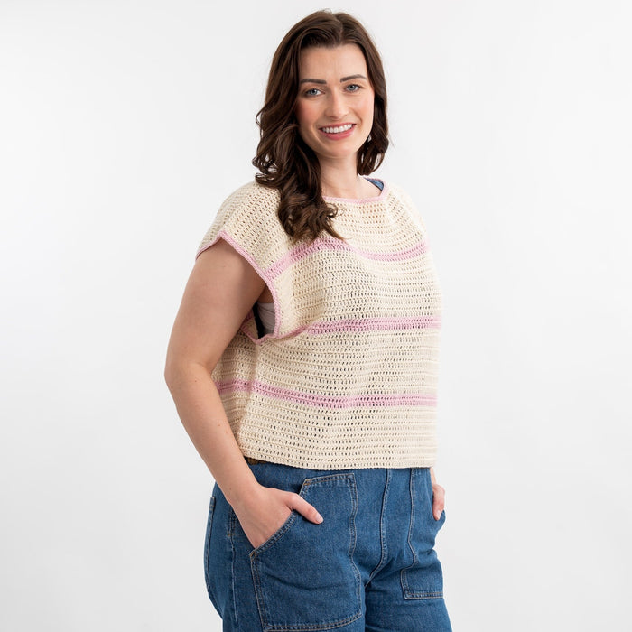 Striped Summer Top Crochet Kit - Wool Couture