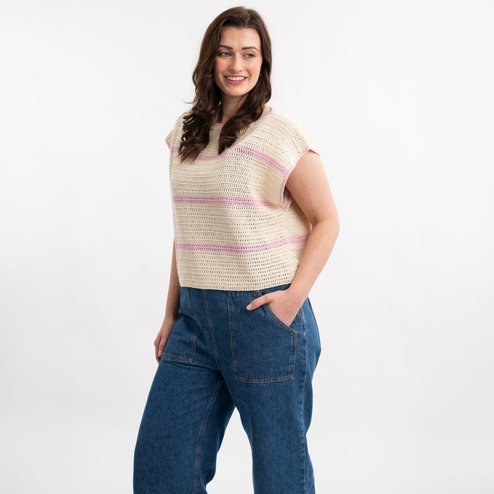 Striped Summer Top Crochet Kit - Wool Couture