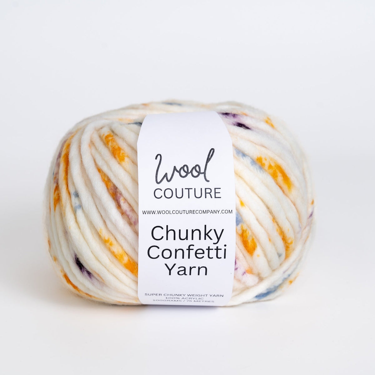 Super Chunky Confetti Yarn 100g Ball | Wool Couture
