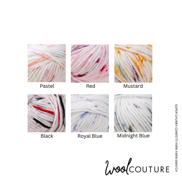 Super Chunky Confetti Yarn 100g Ball - Wool Couture