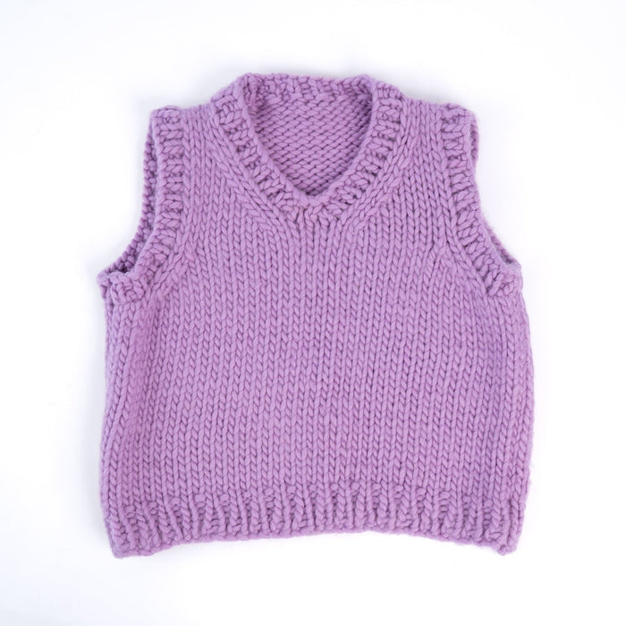 Tank Top Vest Easy Knitting Kit - Wool Couture