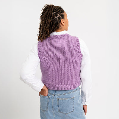 Tank Top Vest Easy Knitting Kit - Wool Couture