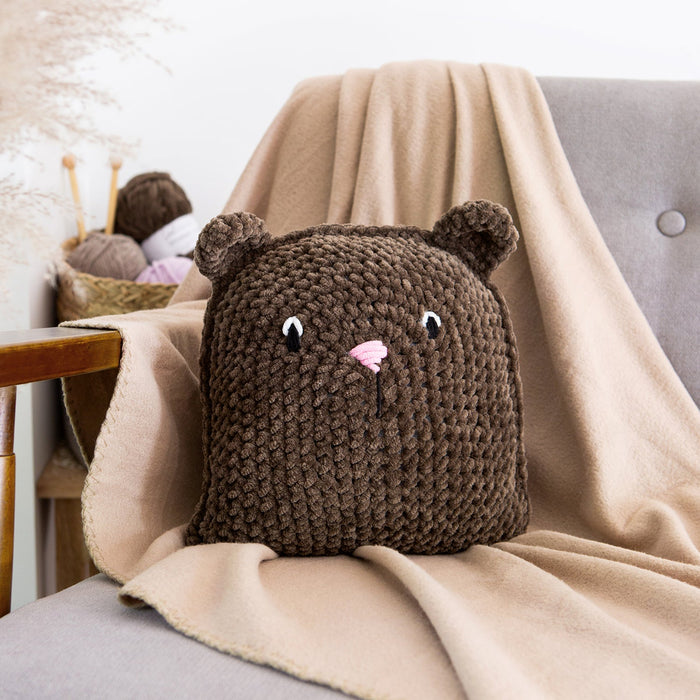 Teddy Bear Cushion Crochet Kit - Wool Couture