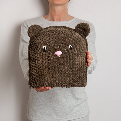 Teddy Bear Cushion Crochet Kit - Wool Couture