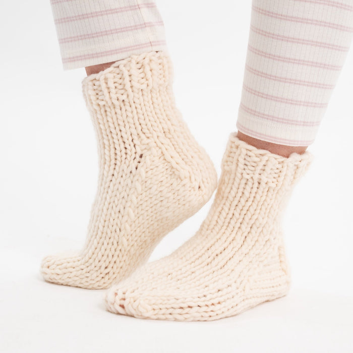 The Chunky Slipper Socks Knitting Kit - Wool Couture