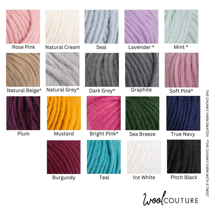 The Chunky Yarn Bundle - 5 Balls 15% DISCOUNT - Wool Couture