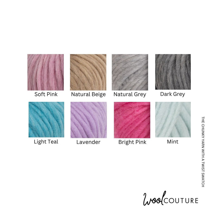 The Chunky Yarn with a Twist 100g Ball - Wool Couture