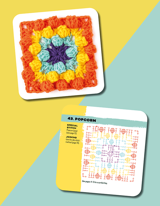 The Granny Square Flowers Card Deck by Claire Montgomerie - Wool Couture