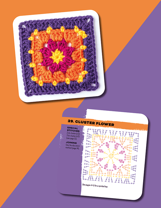 The Granny Square Flowers Card Deck by Claire Montgomerie - Wool Couture