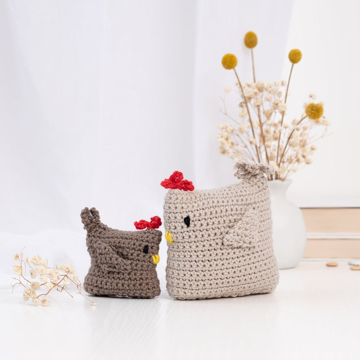 The Hen & Chick Beginner Crochet Kit - Wool Couture
