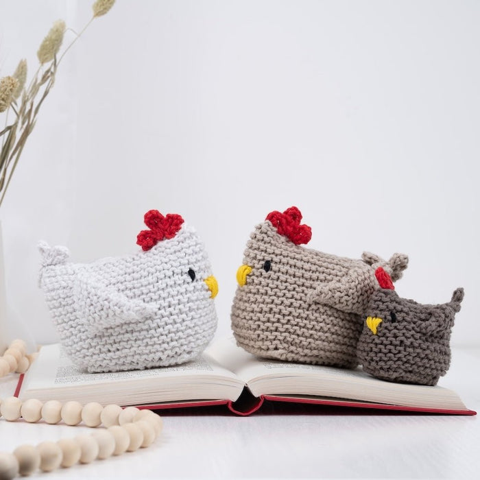 The Hen & Chick Beginner Knitting Kit - Wool Couture