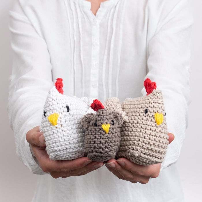 The Hen & Chick Beginner Knitting Kit - Wool Couture