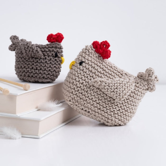 The Hen & Chick Beginner Knitting Kit - Wool Couture